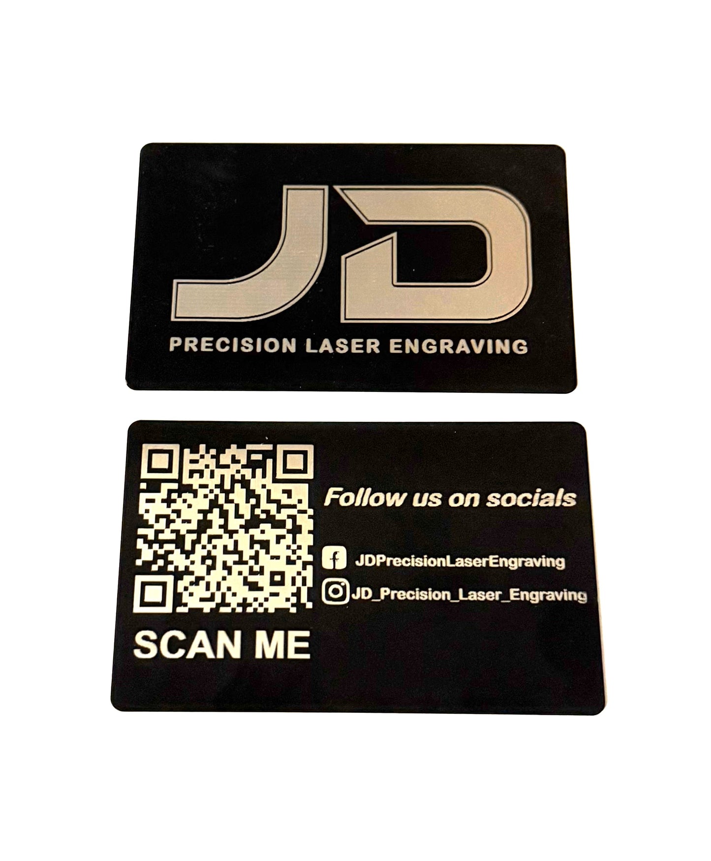 Black Anodised Aluminium Business Card