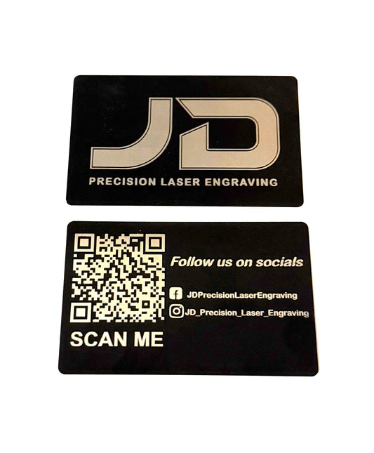 Black Anodised Aluminium Business Card